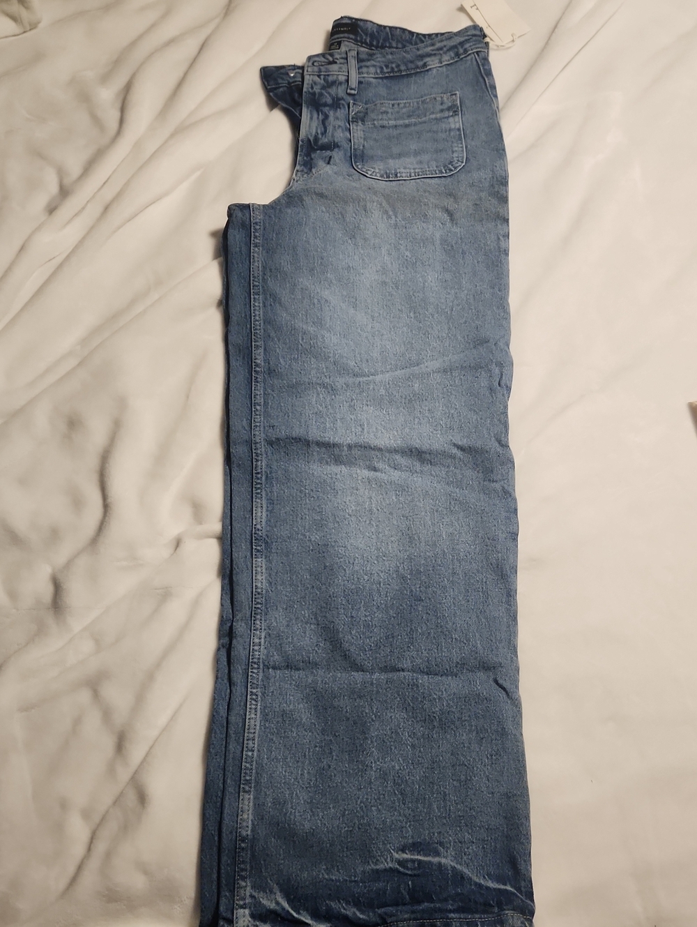 Free Assembly Patch Pocket Wide Leg Cargo Shorts Blue Size 12